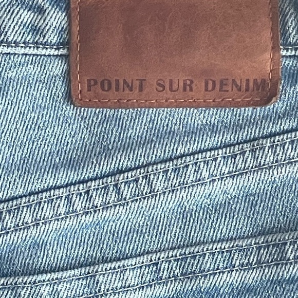 Point Sur Denim Jeans-J. Crew Size 25 Ankle Patch Pocket Straight Leg Light Wash - Picture 6 of 11